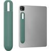kwmobile Porta Penna Tablet per Custodia Apple Pencil PRO/Pencil 1&2 / S Pen/Stylus - Porta Stylus Autoadesivo in Silicone - Cover per Penna Touch in Verde