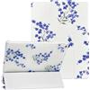 NITITOP Cover per iPad Air 3, iPad ProFiore Motivo, Blu Twigs | para iPad Air 10,5 (3a Gen 2019) / iPad Pro 10,5 (2017), con Portapenne, Triplo Supporto