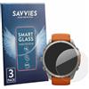 savvies Pellicola Vetro per Garmin Fenix 9 Pro | (51 mm) 3 Pezzi Chiara Protezione Schermo Made in Germany 9H Lamina di Vetro Anti Graffio Senza Bolle