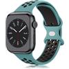 Mugust Cinturino Sportivo Silicone Compatibile con Apple Watch 44mm Cinturino Sport Loop Traspirante 42mm 44mm 45mm 46 mm 49mm, per iWatch Serie 11 10 9 8 7 6 5 4 3 2 1Ultra SE 3 2