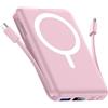 Vexnera Power Bank per Magsafe 10000mAh, Magneitco Powerbank per iPhone | Caricatore Portatile Magnetico 22.5W PD Wireless Ricarica Rapida con Display LED Batteria Esterna con Cavo per iPhone 17-12