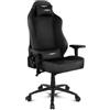 DRIFT GAMING DR250 XXL - Sedia da gaming in ecopelle, schienale reclinabile 90°-135°, braccioli 4D, pistone a gas da 80 mm, classe 4, cuscini lombari e cervicali, supporta fino a 150 kg, nero