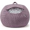 KiddyMoon Pouf per Bambini 2 in 1 Deposito per Giocattoli 80x80x50 cm | fodera senza imbottitura, lavabile in lavatrice, cerniera lunga, senza spigoli rigidi, 80 x 80 x 50 cm