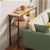Vethenx Tavolino da Divano per Soggiorno,consolle dietro divano,mobile ingresso | Design di Stoccaggio di Grande capacità a Singolo/Doppio/Triplo Strato,Salvaspazio for Corridoio-Cornice nera80×20×100