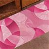 PETTI Artigiani Italiani - Tappeto Antiscivolo Lavabile, Tappeti Runner Cucina, Passatoia per Cucina, 50x180 cm, Disegno Geo Cerchio Fucsia, 100% Made in Italy