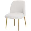 BUAOGDVG Coprisedie con schienale curvo for sedie da pranzo Set di 1/2/4/6 | Coprisedili protettivi for sedie con schienale semicircolare for sala da pranzo(Ivory White,1Pcs)