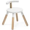 Stokke MuTable Sedia, White - Versione 2023 - Altezza della seduta regolabile e schienale rimovibile - Realizzata in legno di faggio - Per bambini da 1,5 a 8 anni