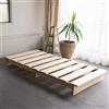 EMOOR Letto a Doghe in Legno Piattaforma Bassa KAN SUNOKO 97 x 197 cm per Materasso Futon Giapponese Pino Massiccio (Non Verniciato), Tatami Materassino Dormire a Terra