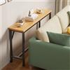 Vethenx Tavolino da Divano per Soggiorno,consolle dietro divano,mobile ingresso | Design di Stoccaggio di Grande capacità a Singolo/Doppio/Triplo Strato,Salvaspazio for Corridoio-Cornice nera80×20×75