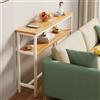 Vethenx Consolle Ingresso,consolle dietro divano,Tavolo da Bar Alto e Sottile | Struttura in Metallo,Assemblaggio Semplice,Design Moderno,Design di Rinforzo della Trave-Cornice bianca80×20×100