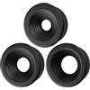 HIVEFUN 3PCS Manicotti di Ricambio in Silicone Nero per Pompa Peniena | Manicotti di Ricambio per Pompe Peniene Compatibili, Ideali per una Sostituzione Pratica