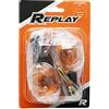 REPLAY Lampeggiante MBK 50 Booster 2004-QT12 (Posteriore x2) - Arancione