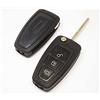 topbest Guscio Chiave Telecomando Compatibile con Ford Focus Mondeo Fusion Fiesta Ka Kuga Ecosport S-Max C-Max Tourneo Transit Cover Scocca Ricambio 3 Tasti Riparazione Sostituzione Lama Vergine