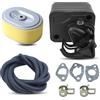 Hyceker Kit gruppo filtro aria GX160 per motori Honda GX140, GX160, GX200 (5,5/6,5 CV),include tubo carburante, fascetta, ricambi 17230-Z51-820, 17235-Z51-831)