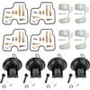 CarbForge Kit Revisione Carburatore CB600F PC36 2002-2006 4 Cilindri | per 4 cilindri in linea CB400SF CB600 PC36 600F PC34 Hornet 2003 2005 riparazione ricambi moto carburatore revisione