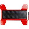 Topteng Carrello per palina centrale di moto con rotelle a 360 gradi, piastra d'acciaio temperato con capacità 250 kg, per cruiser, moto sportive, scooter, ideale per officina, showroom