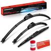 Frankberg 3x Spazzole Tergicristallo 650mm/450mm/350mm,Ant./Post. | Compatibile con Civic X Hatchback FC FK; incluso indicatore di usura und panno per la pulizia