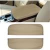 Ratchsrew Protezione bracciolo in pelle morbida per BMW X6 per e71 beige | Per pelle PU premium, beige per colore abbinato, morbido al tatto, facile da installare, protegge il bracciolo originale