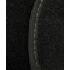 Generic Tappetini in Moquette compatibili con Fiat 600 d'epoca, posteriore intero Cucitura Oliva