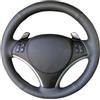 QRDKKL Copri Volante Per BMW Serie 1 E81 E82 E87 E88 Serie 3 E90 E91 E92 Coprivolante Auto In Similpelle Antiscivolo Intrecciata(3 Thread)