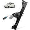 QBselecar Alzacristallo elettrico anteriore sinistro adatto per Fiat 500 2012-2019 Sostituire OEM 68070267AC 68070267AD