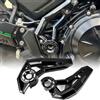 Midimttop Moto Replacement for Ninja 650 Z-650 2017-2024 Motore Telaio Pannello di copertura laterale Protezione carenatura Protezione cofano Z650 Ninja650 Accessori (Nero lucido)