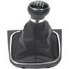 QMTVFSRH Pomelli Leva Cambio Auto Per VW Per Golf 5 Per Jetta 2005-2010 Pomello Del Cambio Per Auto Pomelli 5/6 Velocità Leva Cuffia Copri(6 Speed)