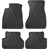 J&J AUTOMOTIVE Tappetini 3D Eco in Gomma per Audi A4 B9 2015-2024 4pcs, 4 Pcs, Bordo Alto, senza Odore, Nero, Antiscivolo, per Tutte le Stagioni