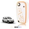 TOOMUME Cover Chiave Auto per Fiat Panda Grande Punto Lancia Ypsilon Musa | Silicone Morbido, Antiurto, Anticaduta, Antigraffio, Custodia Protettiva Chiave per Citroen Nemo Qubo Ducato Fiorino Stilo