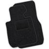 moto-MOLTICO Tappetini anteriori per auto, in velluto, adatti per Toyota Corolla Cross 2022, set da 2 pezzi, colore nero con cuciture decorative nere
