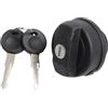 PETSTIBLE Tappo serbatoio carburante con 2 chiavi per scarabeo, polo, per Caddy in robusto ABS per uso quotidiano e convenienza
