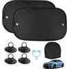 XiDeShop Parasole auto per animali domestici protezione UV e calore, parasole per finestrino auto con borsa portaoggetti, dimensioni universali 51 x 31 cm, confezione da 2