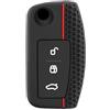 Chaexii Custodia protettiva per chiave auto per Ford Focus Fiesta MK7 C-Max S-Max Kuga Mondeo MK4 Galaxy Connect Ecosport, 3 pulsanti in silicone