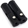 Aenmcs Pedane Set Pedane pieghevoli per motocicletta, adatte per BMW, adatte per Honda, adatte per Kawasaki, adatte per Yamaha, adatte per Suzuki(Black)