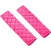 lydnkim Cuscinetti di protezione per cintura di sicurezza - Set di 2 fodere imbottite ultra morbide - comfort universale per auto, camion, SUV e aerei - facile da installare (rosa)