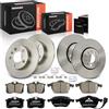 Frankberg set freni incl. 4 dischi freno + 8 pastiglie freno Anteriore | JZW615301D, 1J0698451C; Compatibile con: Golf IV Variante 1J5, A3 8L1, B.o.r.a 1J2, New Beetle 1C1 9C1