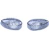 aVDB-moto Coppia Vetro Frecce Anteriore compatibile con YAMAHA YZF R6 YZF-R6 RJ09 2005, XJ6 N XJ-6 2009-2017, XTZ 700 TENERE 2019-2022, FZR 600 FZ6-S RJ07 2004-06, EC-03 2011 (Fumè)
