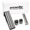 Esselle Parts Set Pedaliera Copripedali + Poggiapiede per VW Golf 6 Cambio Manuale