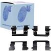 BLUE PRINT Kit accessori, Pastiglia freno ADN148602 | Compatibile con: NISSAN QASHQAI / QASHQAI +2 I, QASHQAI / QASHQAI +2 I VAN, X-TRAIL II, X-TRAIL VAN