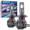 karoxmal Headlights Automotive H7, Lampadina LED H7, luce bianca fredda 6500K, ventola silenziosa per il raffreddamento, sostituzione 1:1 delle lampadine alogene, IP68 antipolvere e impermeabile