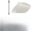 Homeponnew Copertura per gancio di rimorchio, paraurti anteriore, compatibile con BMW X1 F48 F49 2016-2019, ricambio per 51137361220, copertura per occhiello di traino anteriore, nero (bianco)