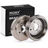 RIDEX 123B0064 2x Tamburo freno Posteriore senza anello sensore ABS senza cuscinetto ruota senza mozzo portaruota Compatibilità con NISSAN MICRA II K11