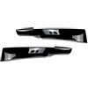 Lnojxxk Paraurti Anteriore Spoiler 1Pair Auto Paraurti Anteriore Splitter Labbro Diffusore Spoiler Body Kit Di Copertura Per BMW Serie 3 E90 E91 LCI Sport 2009-2012(Gloss black)