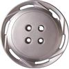 RYELDOM Copricerchi 13 Pollici Compatibili con Fiat Punto, Set 4 Coppe Ruota Auto in Nylon Flessibile e Resistente, Copriruota per Cerchi in Acciaio, Made in Italy