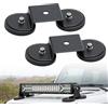 PORFOYO Base per Barra Luminosa Magnetica: 2 Pezzi ø 88 Mm Staffe Di Montaggio Con Base Magnetica, Staffa Di Montaggio Barra Luce LED Magneticas Supporto per Veicoli Fuoristrada, Cofani, Tetti Di Camion