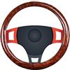 Générique Coprivolante - similpelle grana di legno, fodera antiscivolo | | auto 14,5-15 pollici, comodo ed elegante per auto, camion, adatto per uomini e donne
