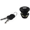 Moliuoly Tappo serbatoio carburante con 2 chiavi di ricambio per Fiat Ducato C25 J5 Talbot Express 126p Cinquecento Panda OE 5899119 46576969, in plastica, montaggio diretto