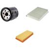 AOQ ORIGINAL QUALITY AOQ - KIT TAGLIANDO COMPATIBILE CON FIAT IDEA 1.2 BENZINA 3 FILTRI (ARIA, OLIO, ABITACOLO)