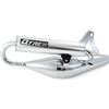 Area1 Tecnigas di tre cromato/cromato, Tuning Sport Marmitta compatibile con Zip 50, Zip 2, Zip SP, Zip Base, Fast Rider, SSL (50ccm/2takt)