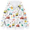 Hoseay Felpa con Cappuccio con Zip Bambina Bambino Cotone Giacca 3-8 Anni | Maniche Lunghe con Tasche, Cavallo Trattore Hoodie, Primavera Autunno, Casual Scuola Vestiti Top Bambini, Primavera Autunno